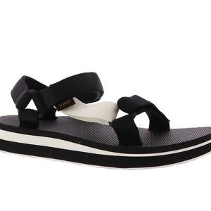 Teva Black & White Midform Sandals - Brand New in Box
